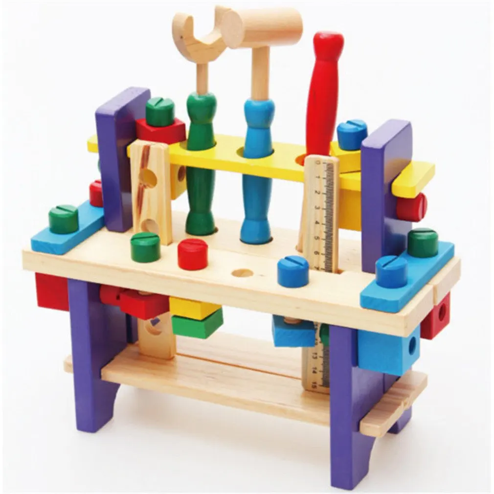 

Removable Screw Car Wooden Children Nut Combination Hands-on Toy Deconstructable Educational Force Assembled Tool