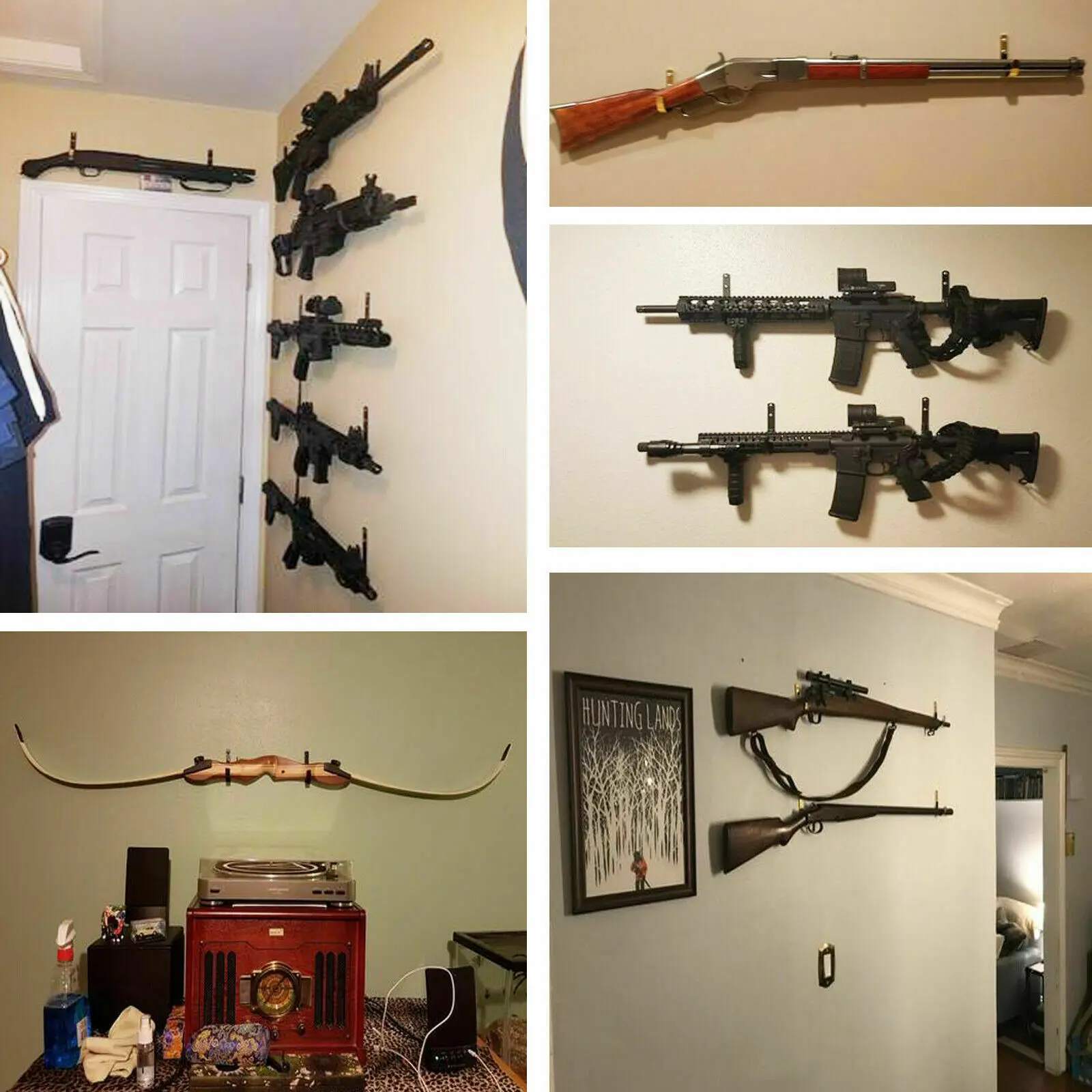 2 шт./лот стойка для ружья крючки вешалки винтовки лук фетровая подкладка