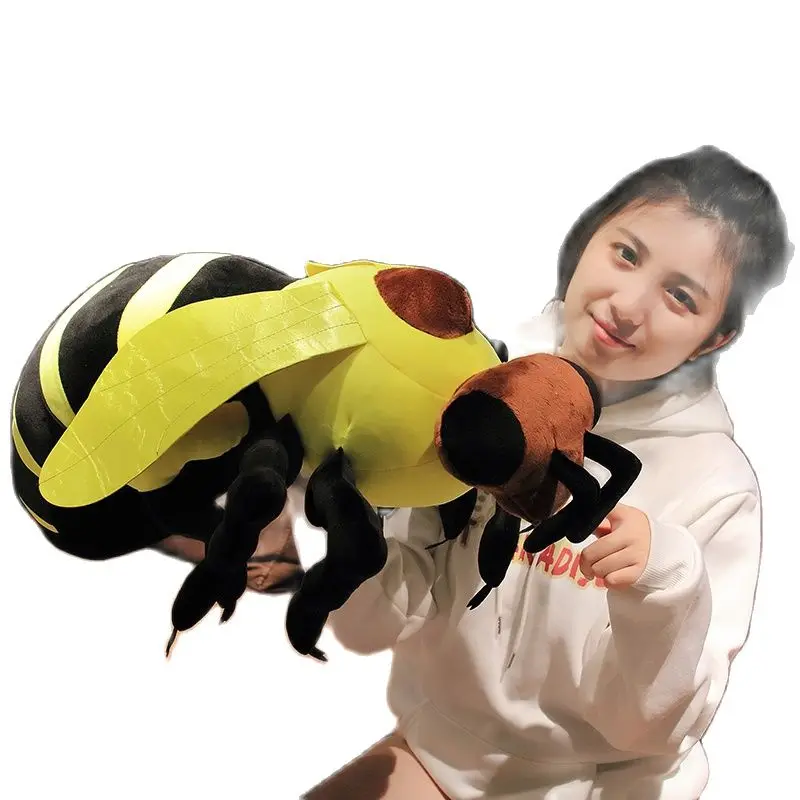 

30/50/70CM Simulation Hornet Insect Doll Plush Toys Sool Home Decoration Party Birthday Holiday Gift