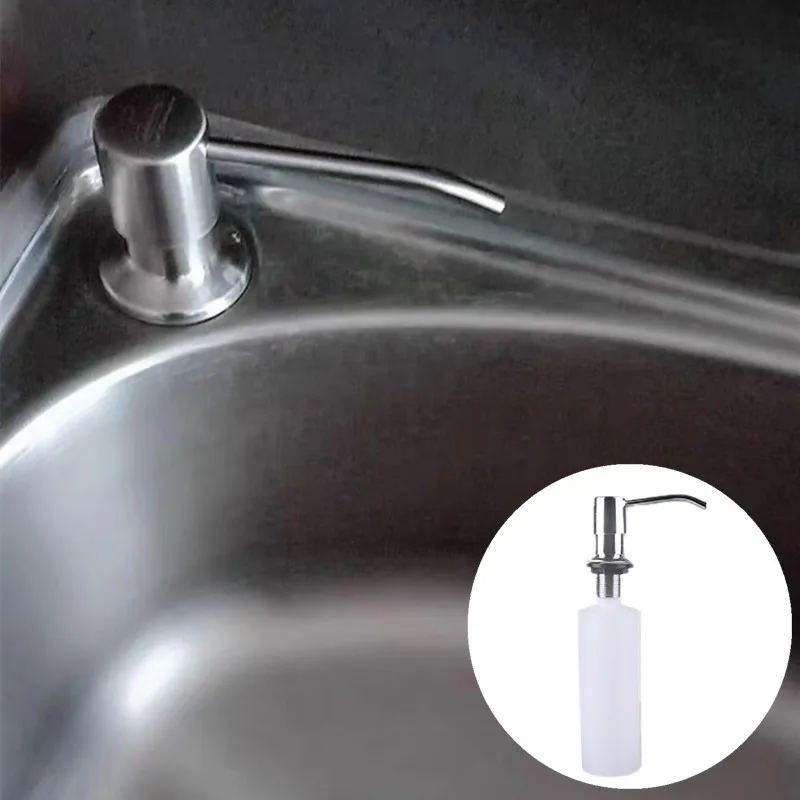 

300ml PP Sink Soap Dispenser for Home Kitchen Plastic Sink Soap Dispenser ABS Liquid Soap Bottle Bathroom Fixture Accessories