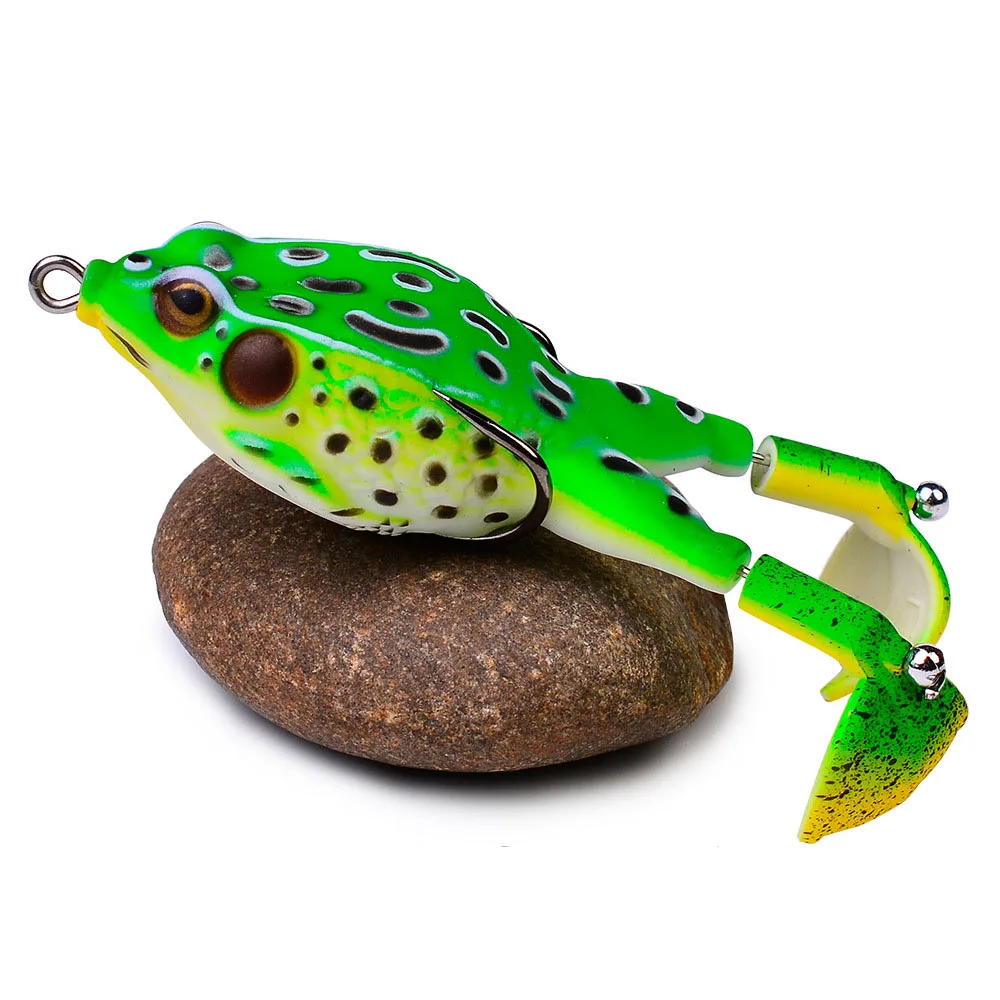 

9.5cm 13.5g Top Water Frog Soft Fishing Lure Pike Wobblers Artificial Bait For Fishing Tackle Bass Lures Ray Frog With Skirt