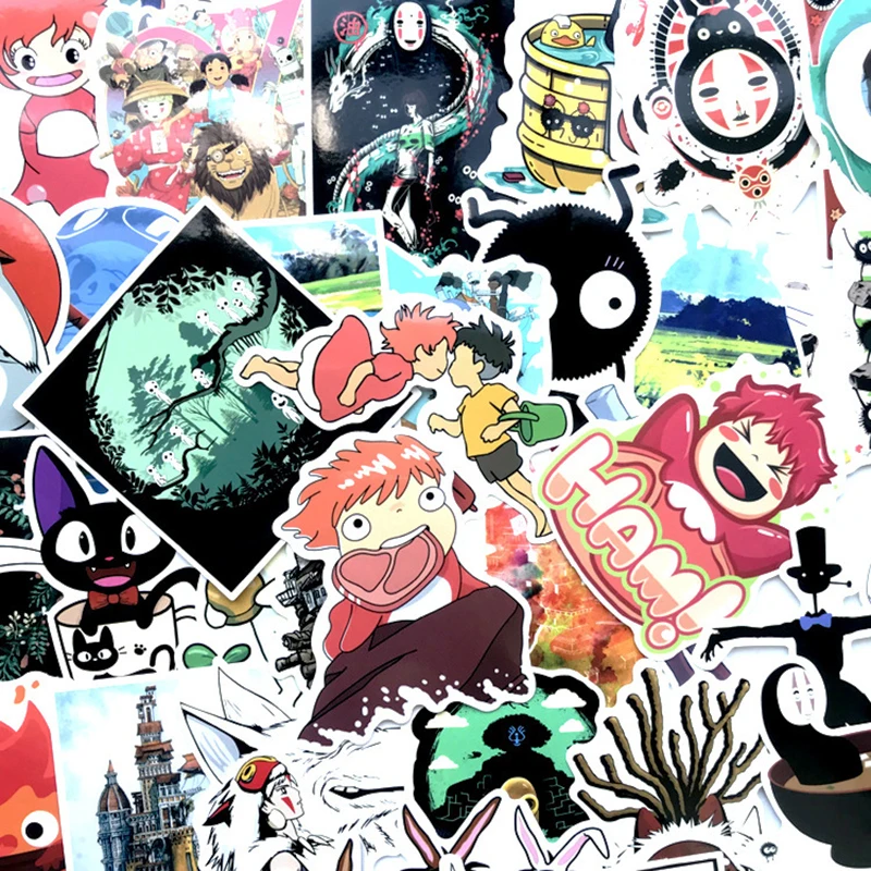 100 шт. Miyazaki Hayao Классическая японская аниме наклейка для велосипеда ноутбук книга