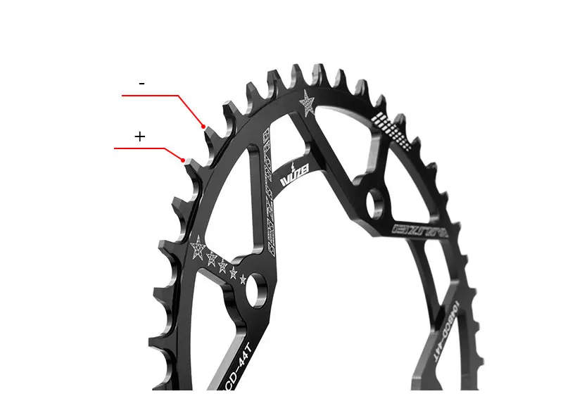 Коленчатый механизм цепи велосипеда Prowheel 104BCD 175 мм 30T/32T/34T/36T/38T/40T/42/44/46/48/50/52 T|Шатун
