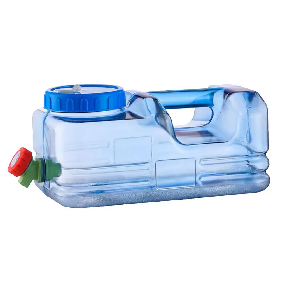 

10L Large Capacity Water Container with Faucet Water Storage Bucket Portable Driving Water Tank for Camping Hiking Picnic