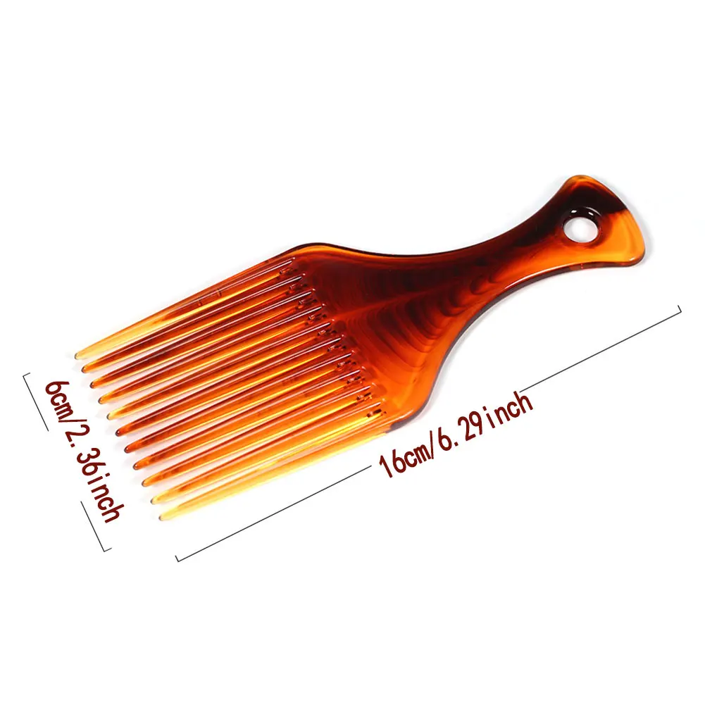 

Wide Teeth Brush Pick Comb Fork Curly Wide Teeth Brush Hairbrush Insert Hair Pick Comb Plastic Gear For Afro Hair Styling Tools
