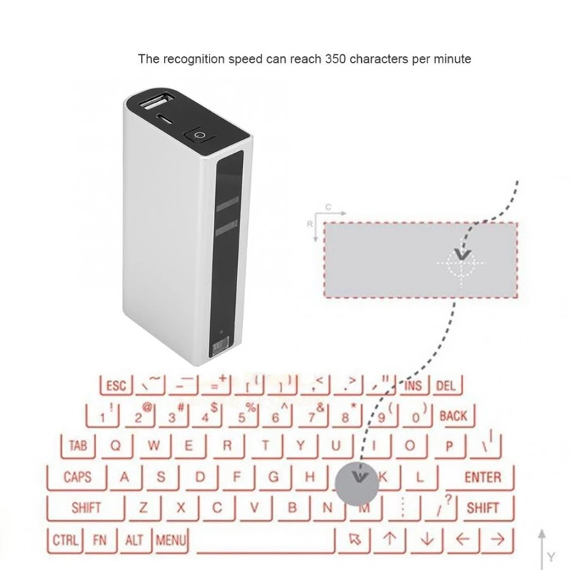 AAAJ-F3 клавиатура с проекцией портативная Bluetooth беспроводная виртуальная