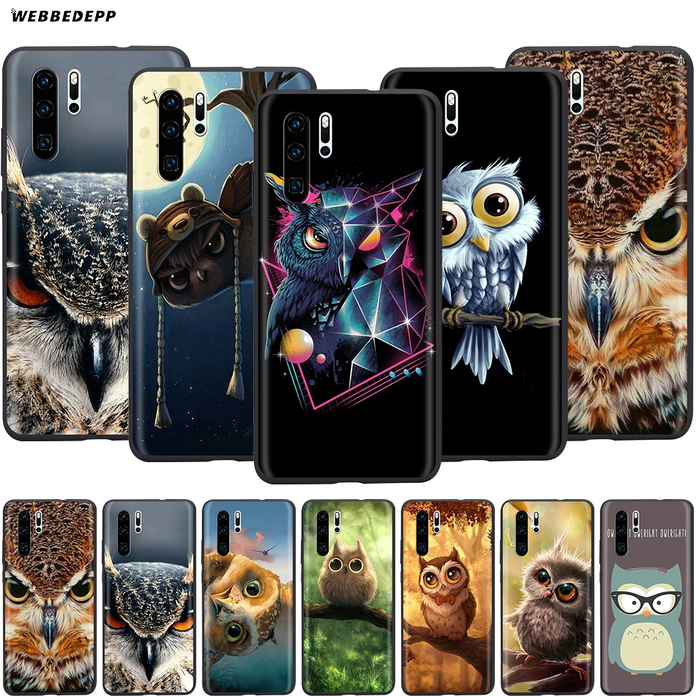 Webbedepp чехол с изображением животного совы для Huawei Mate 10 20 30 Nova 2i 2 3 3i 4 5i Y5 Y6 Y7 Y9 Pro Lite