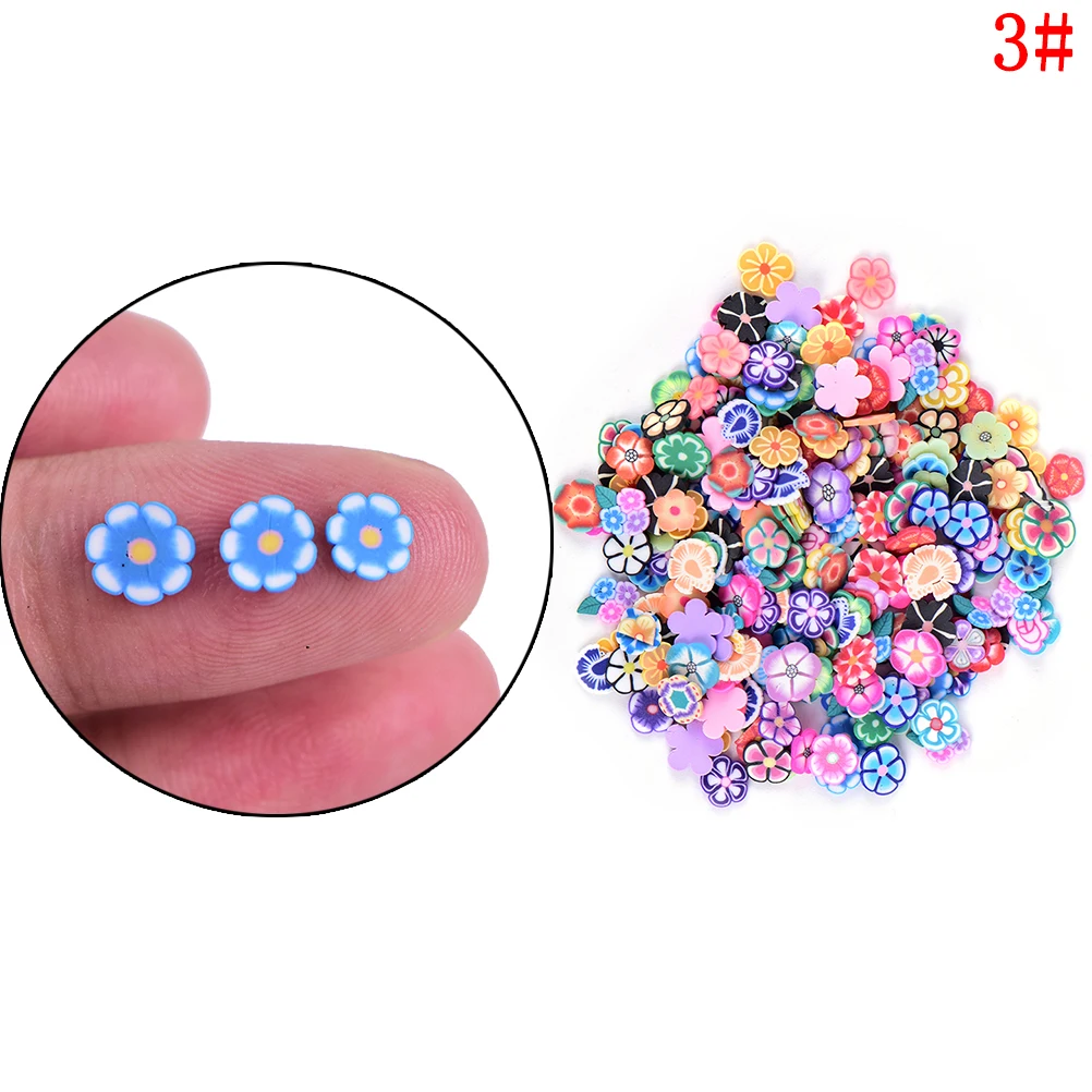 Около 250 шт ногтей 3d фрукты смешанный Дизайн Крошечные Fimo Ломтики Полимерная