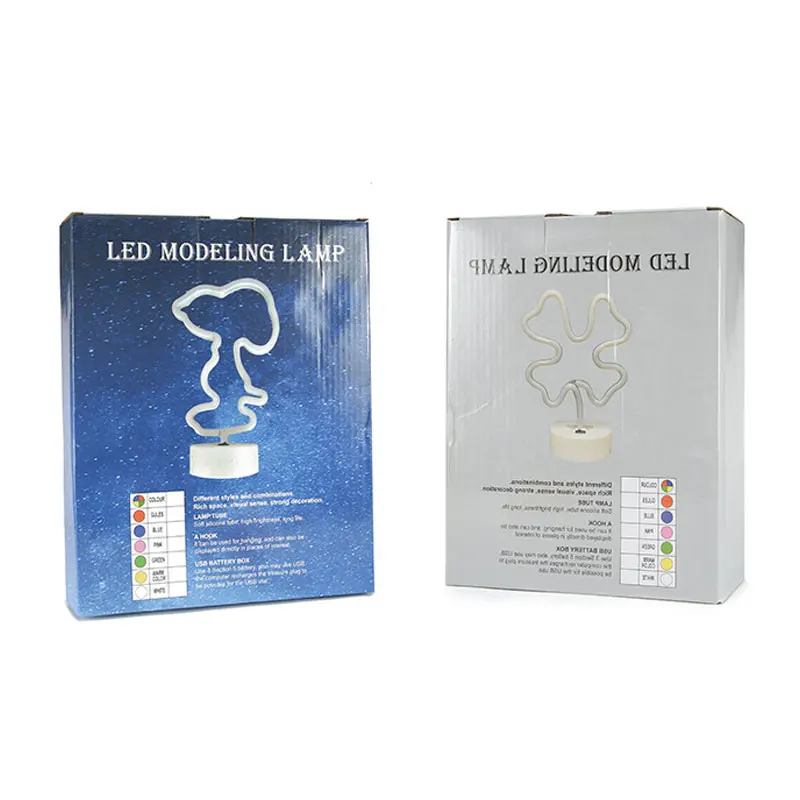 Светодиодный неоновый светильник декоративная настольная лампа с USB для свадьбы