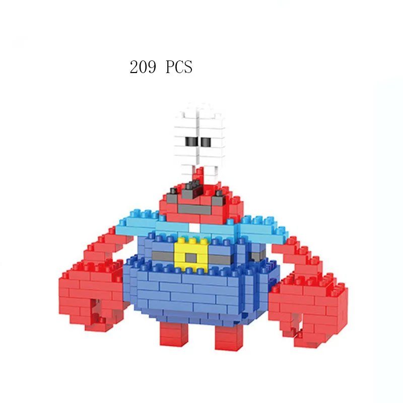 

Crab Building Blocks Diamond Micro Small Particles Spelling Toy Snails Block Model Puzzle Toys For Children Gifts