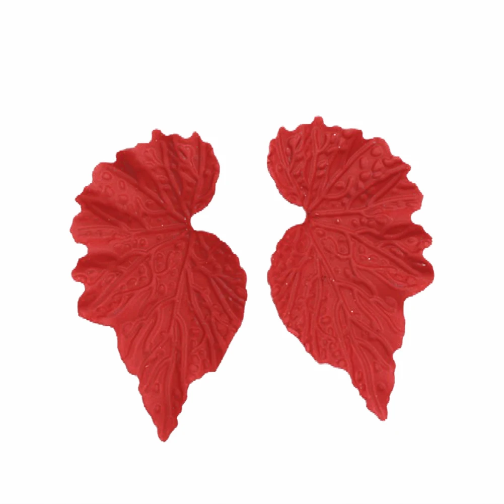 

Temperament Exaggerated Women Stud Earrings Personality Alloy Geometric Leaves Earrings