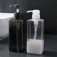 3 in 1 set 600ml soap dispenser bathroom hand sanitizer shower gel shampoo bottle simple plasticrefill empty storage bottles