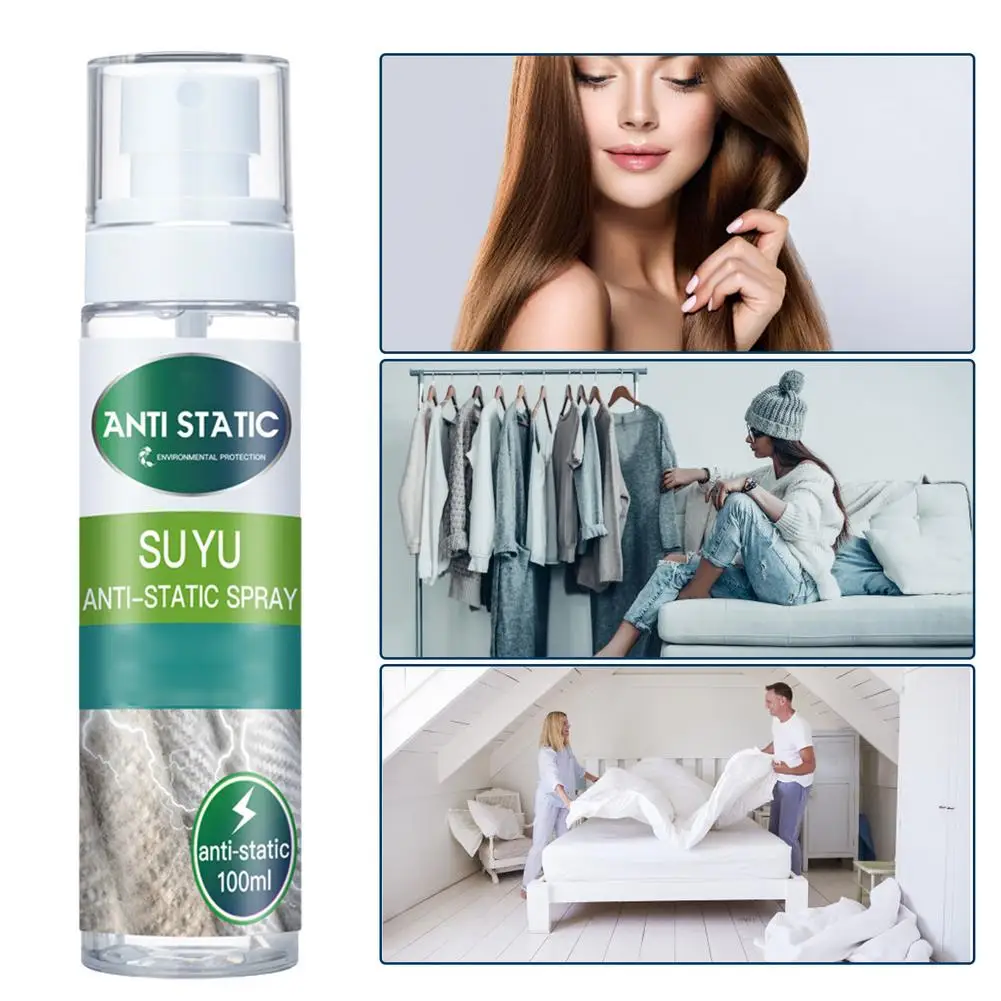 

Multi Purpose Anti Static Spray Travel Size Anti Static Spray Static Cling Spray Anti Crumpled Spray Dustproof For Clothes Home