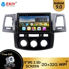 EKIY 9 дюймов Android 9,0 для Toyota FortunerHILUX Revo  Vigo 2004-2013 2014, мультимедийный стерео, автомобильный DVD-плеер, навигация, GPS-радио