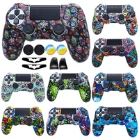 soft silicone case for ps4 skin controller dual shok 4 accessories gamepad joystick cases game accessorries for playstation 4