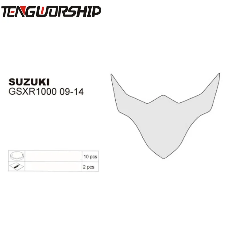 KYRUNNING для Suzuki gsx-r 1000 gsgsx R 1000 GSXR 1000 2009- Защитная крышка для мотоцикла Защитная крышка для экрана объектива