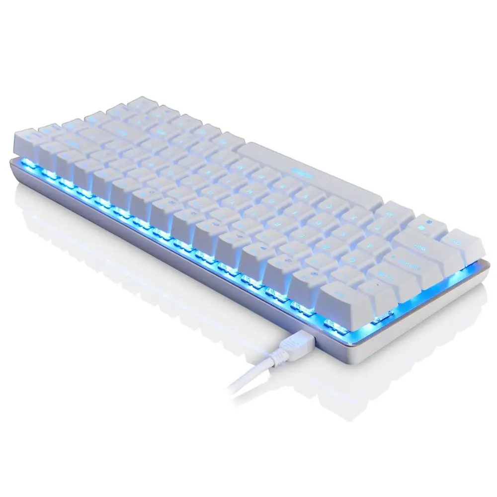 Механическая игровая клавиатура USB Проводная с 18 режимами RGB подсветкой 82 клавиши