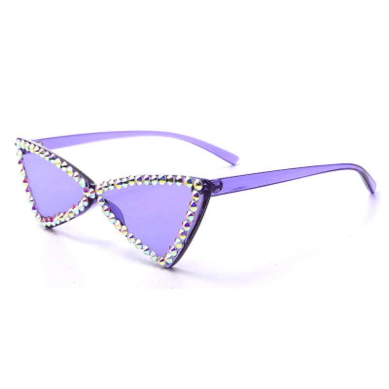 Женские солнцезащитные очки в небольшой оправе кошачий глаз 2020 брендовые