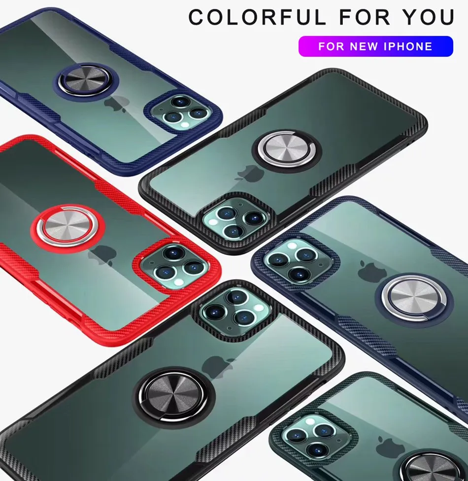 Чехол для телефона для iphone 11 Pro XS Max чехол прозрачный автомобильный Магнитный чехол-держатель для iphone 7 6 S 6 S 8 Plus X XR чехол 7Plus Coque Fundas