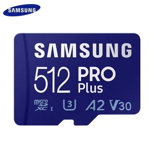 Оригинальная карта памяти SAMSUNG PRO Plus, карта памяти SDXC 128 ГБ, 256 ГБ, 512 ГБ, карта Micro SD до 160 МБ, карта TF A2, U3, V30, флеш-карта