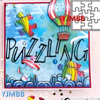 yjmbb 2021 new mind game square puzzle metal cutting mould scrapbook album paper 3d diy card craft embossing die cutting