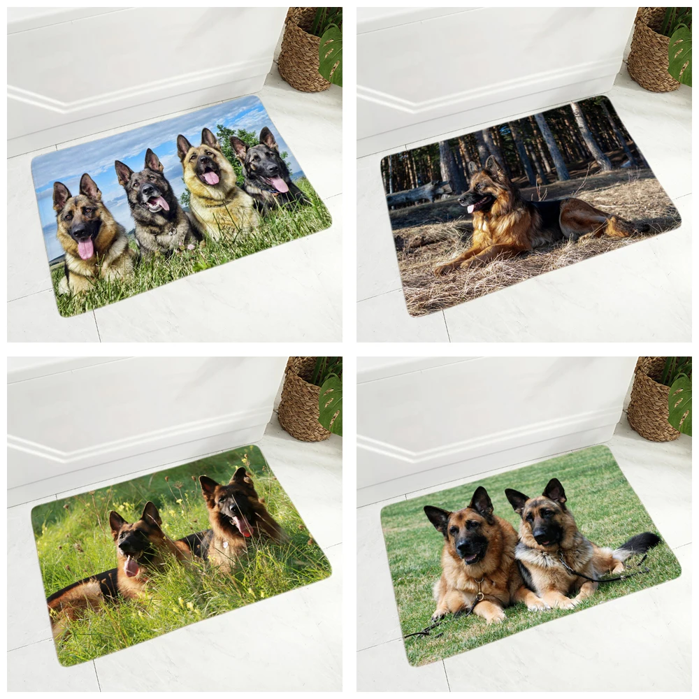 Мягкий напольный коврик для домашних животных немецкая овчарка прихожей детской