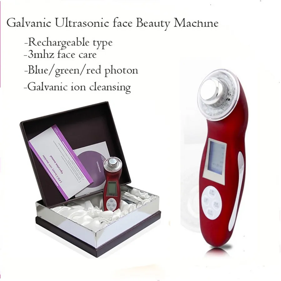 Home Use Beauty Spa High Frequency 3MHZ Ultra Sound Skin Care Skin Firming Tightening Lifting Led Photon Beauty Device