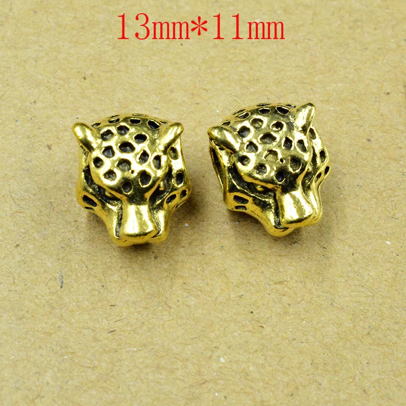 2 шт. 13*11 мм тигриные Подвески античный серебристый оттенок голова тигра для