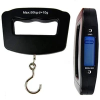 pocket 50kg10g lcd digital hanging hook weight luggage useful electronic scale for kitchen scales hot 80 sale