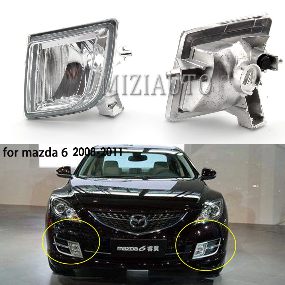 Передний бампер для Mazda 6 Atenza 2008 2009 2010 2011 светодиодный ные противотуманные фары