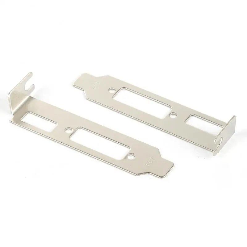 2pc Durable Low Profile Bracket Adapter HDMI-compatible VGA Port DVI Port For Half Height Graphic Video Card Set Computer Cables