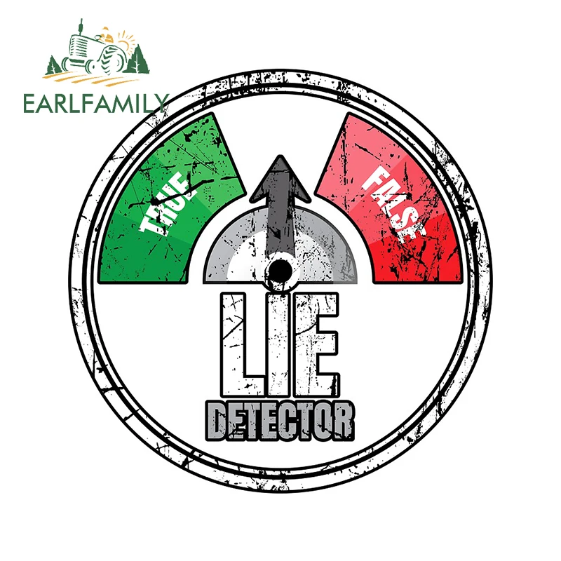 EARLFAMILY 13 см x 8 Забавный детектор лжи тестирования подарок наклейки для автомобиля