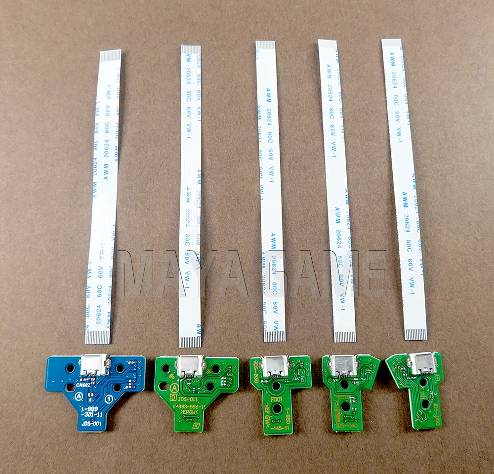 Зарядная Плата USB JDS 001 011 030 040 050 с ленточным кабелем для контроллера Playstation 4 PS4 Pro 50