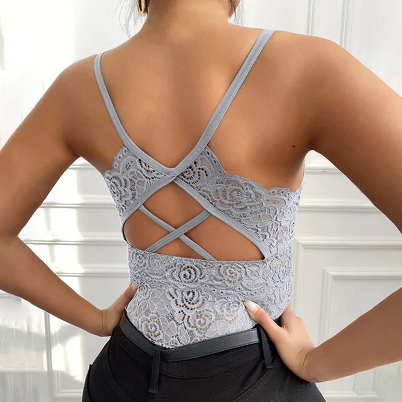 

Women Bras Pad Push Up Wireless Lace Bra Top Sexy Bralette Plus Size Fitness Underwear Flower Pattern Lingerie Full Cup
