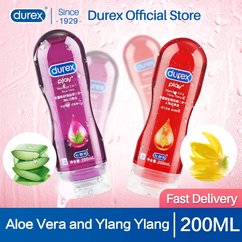 Лубрикант Durex 2 в 1 на водной основе с алоэ вера 200 мл|Презервативы| |