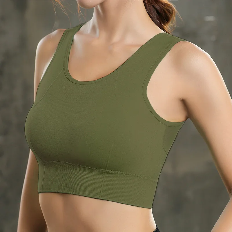 Топы для йоги 6 цветов бесшовный Быстросохнущий Спортивный бюстгальтер топ бега
