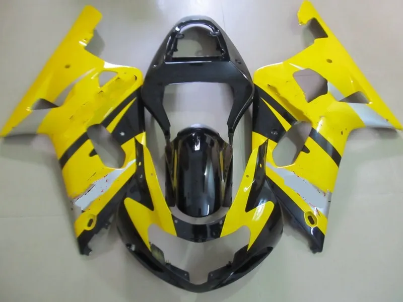 Топ Номинальная обтекатель комплект для GSXR600 750 K1 01 02 03 GSXR 600 GSXR750 2001 2002 2003 желто
