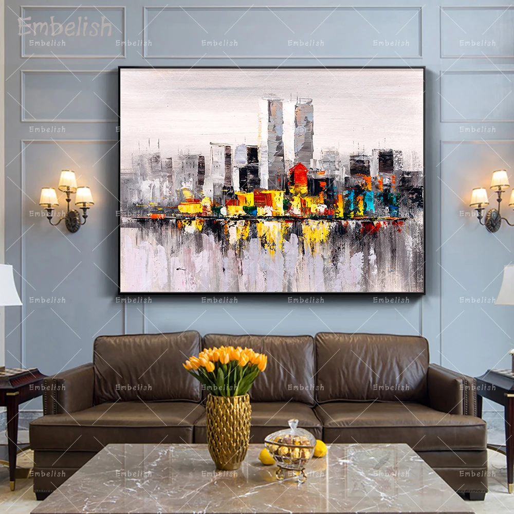 

1 Pieces Modern Home Decor Wall Art Pictures For Living Room New York City landscape HD Canvas Oil Paintings Home Decor Posters