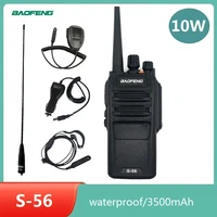 2021 baofeng s 56 waterproof walkie talkie high power 10w ham cb radio station uhf two way radio transceiver long standby bf s56