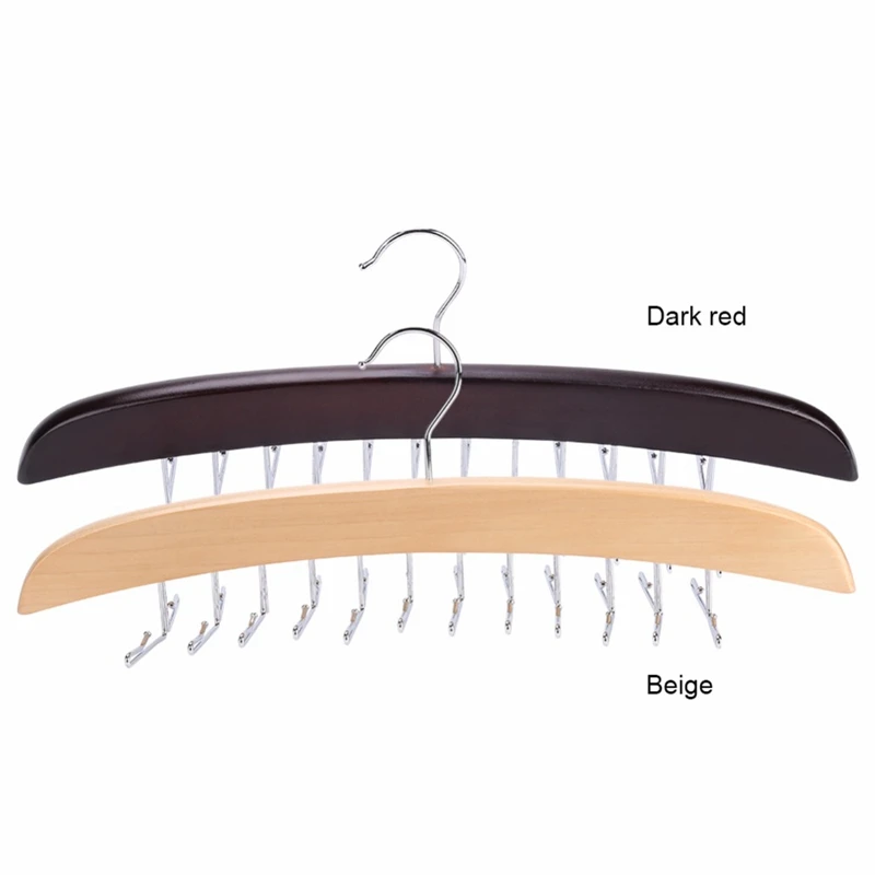 Деревянный галстук вешалка для галстука стойка шарф Органайзер держатель с 24