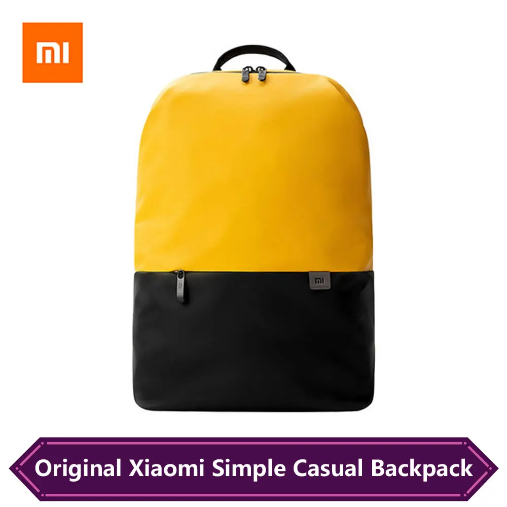 Xiaomi Простой повседневный 20л большой емкости Повседневный Спортивный Легкий водонепроницаемый рюкзак многофункциональная сумка для ноутбука