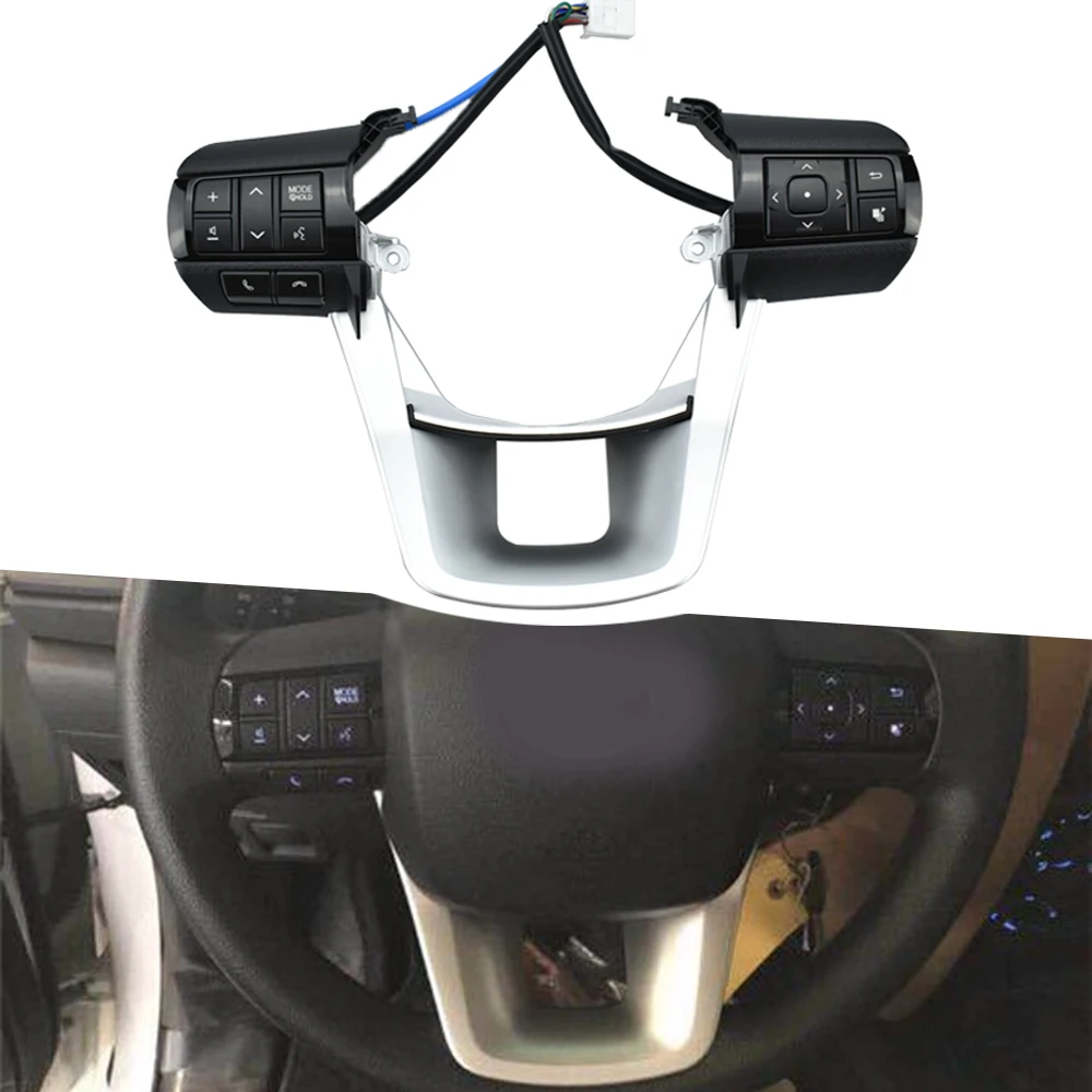 For Toyota Fortuner Hilux Revo Rocco 2015-2020 Steering Wheel Volume Sound Button Switch 84250-0K320 84250-0K320-C1