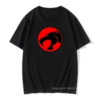 retro men t shirt cotton fabric top tees funny thundercat printed short sleeve simple style black red tees