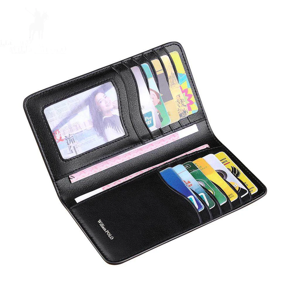 Новинка мужской бумажник из натуральной кожи Двойные Короткие Бумажники