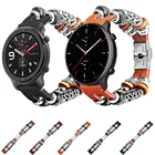 Ремешок для часов Huami Amazfit GTR 2 2e  GTR 47 мм 42 мм gts 2 2e, ремешок из натуральной кожи для часов 20 мм 22 мм, ремешок для часов в стиле ретро