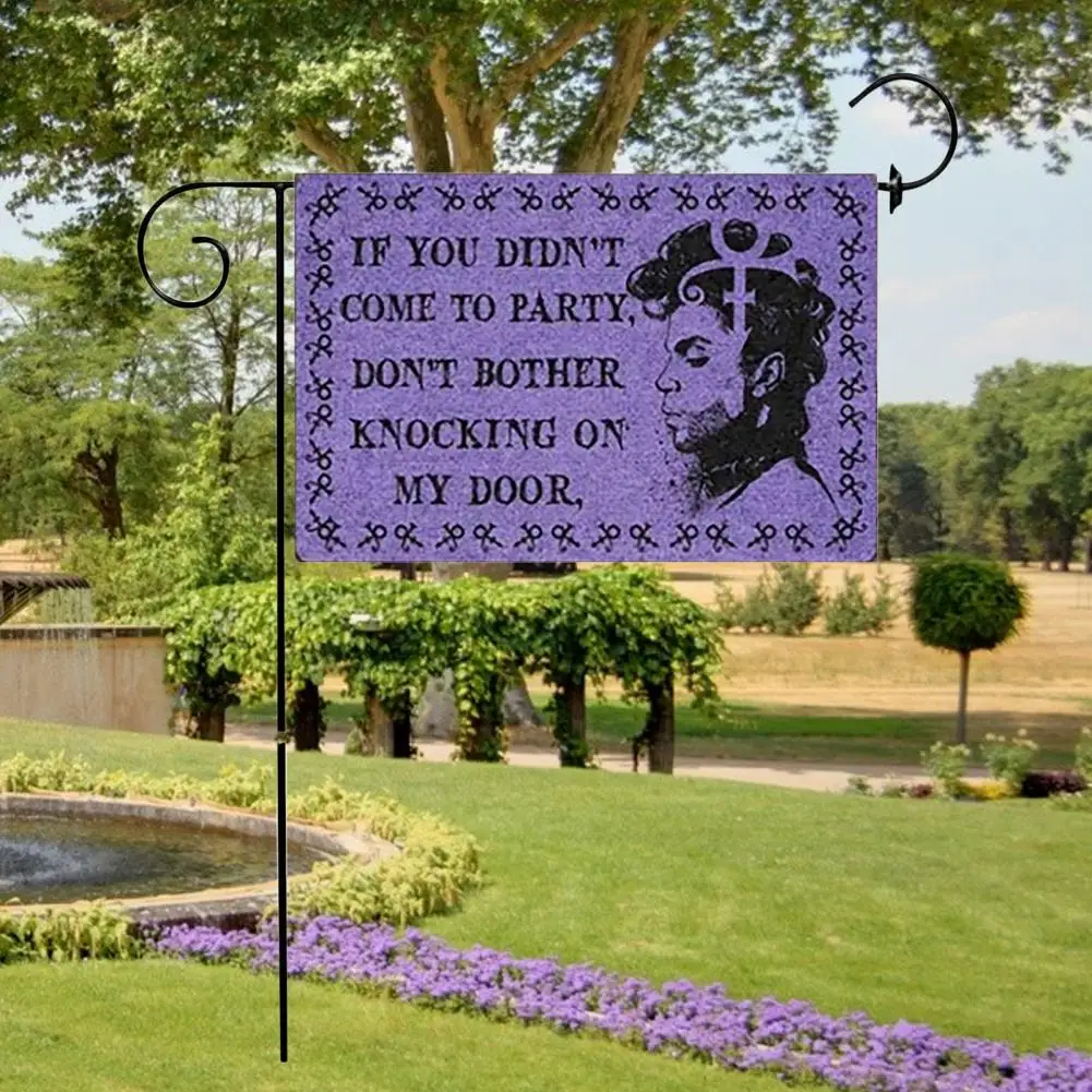 Творческий принц принт полиэстер долговечная письмо сад стенд флаг праздничные