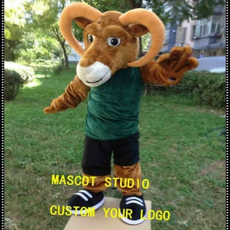 Карнавальный костюм талисмана Ram вечерние наряды для игр рекламные костюмы на