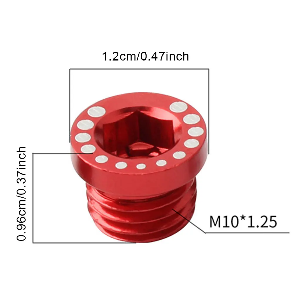 

4Pcs Folding Bike MTB Bicycle V Brake Post Mount Screw Plugs Bolts M10*1.25 Cycling Parts Outdoor Sports Accessories