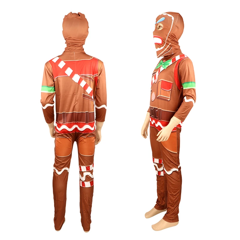 Disfraz костюм на Хэллоуин для детей мальчиков имбирный человек Череп штурмовик