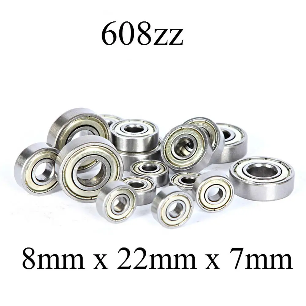 10 шт. 608ZZ шариковый подшипник высококачественный фотоальбом с ЧПУ скейтборд 3D